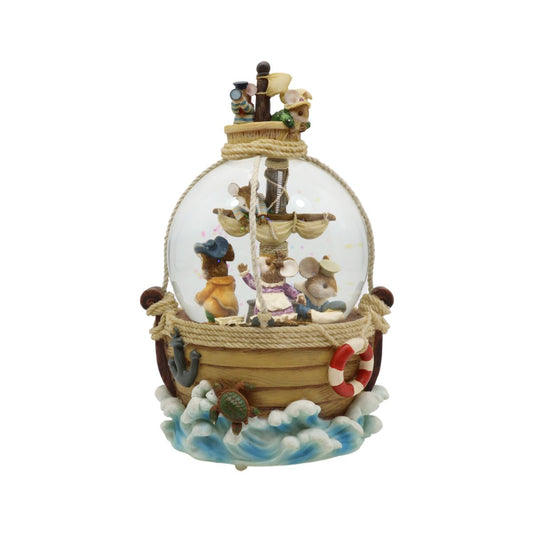 Caixa de Música Globo Piratas com Luz Musicboxworld