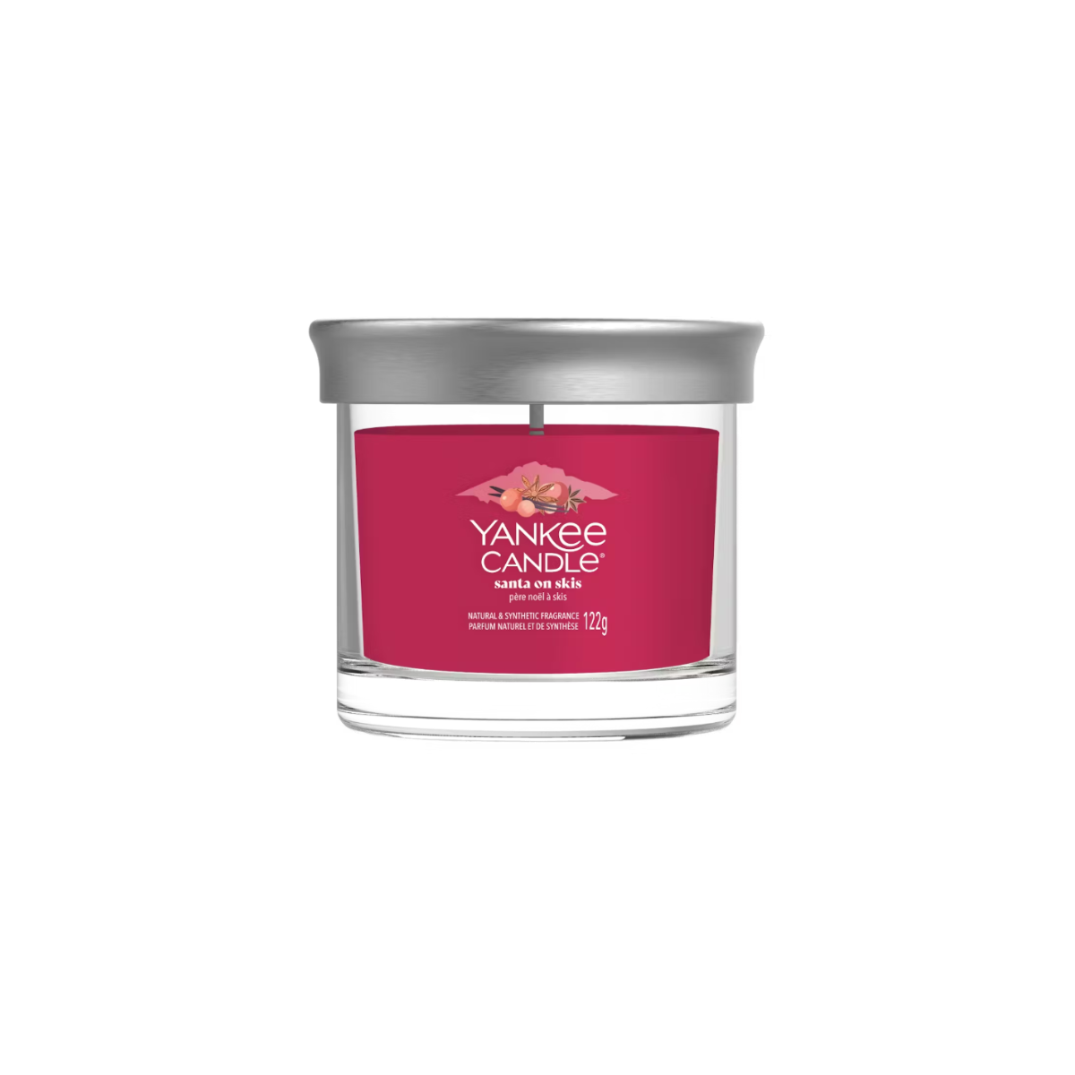Vela Tumbler Santa on Skis Yankee Candle