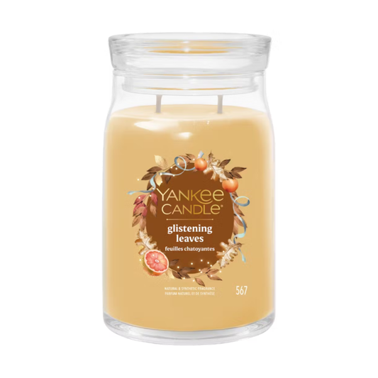 Vela Glistening Leaves Yankee Candle