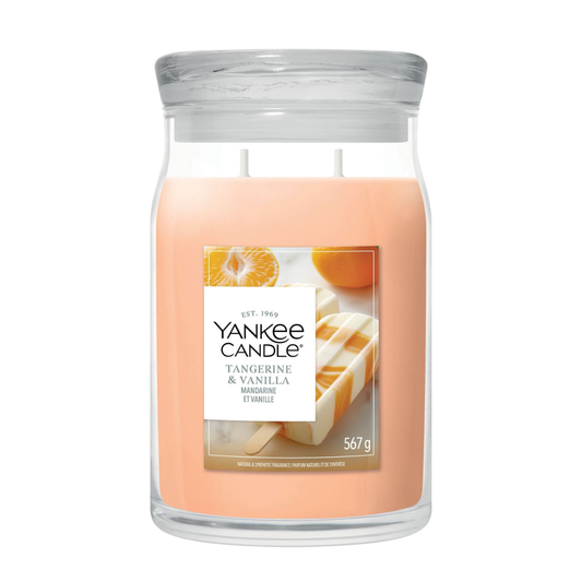 Vela Tangerine & Vanilla Yankee Candle