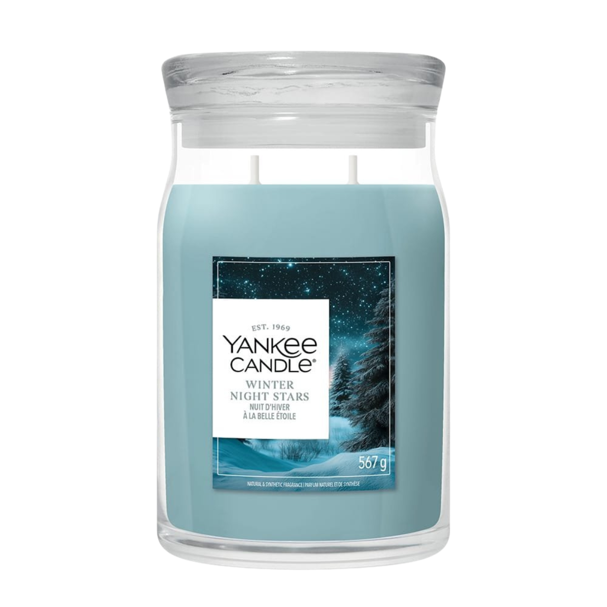 Vela Winter Night Stars Yankee Candle
