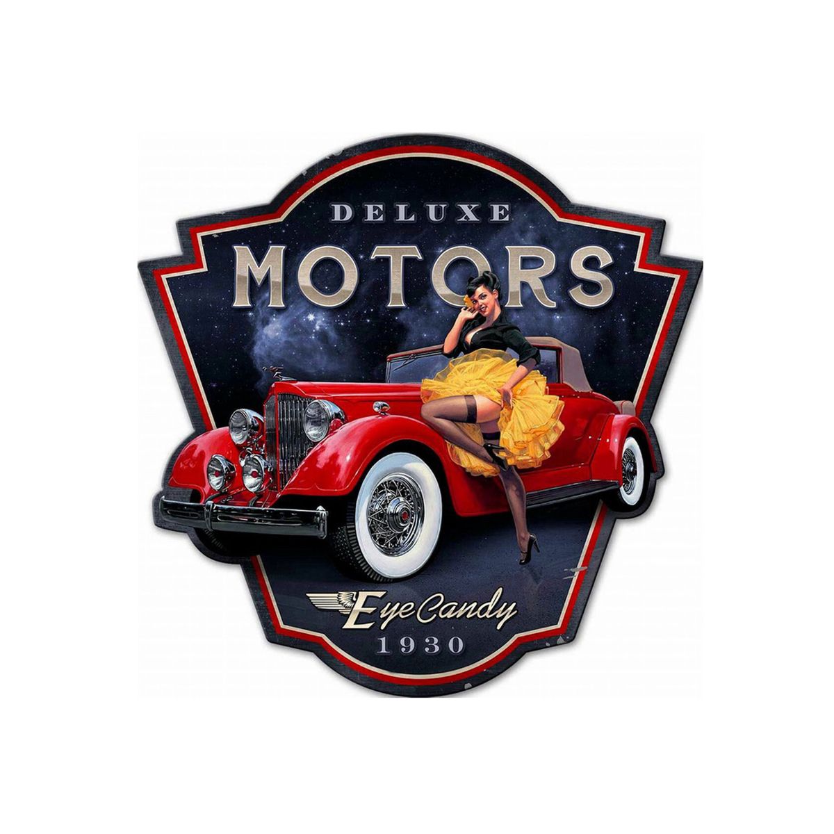 Placa de Parede Deluxe Motors