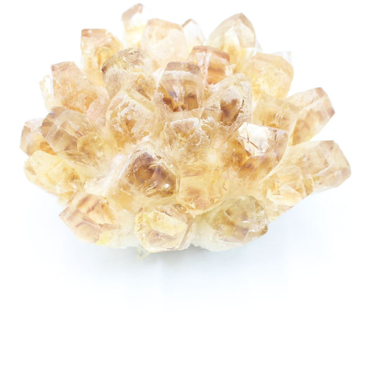 Mineral Stone Druse Quartz Citrine 532-678g