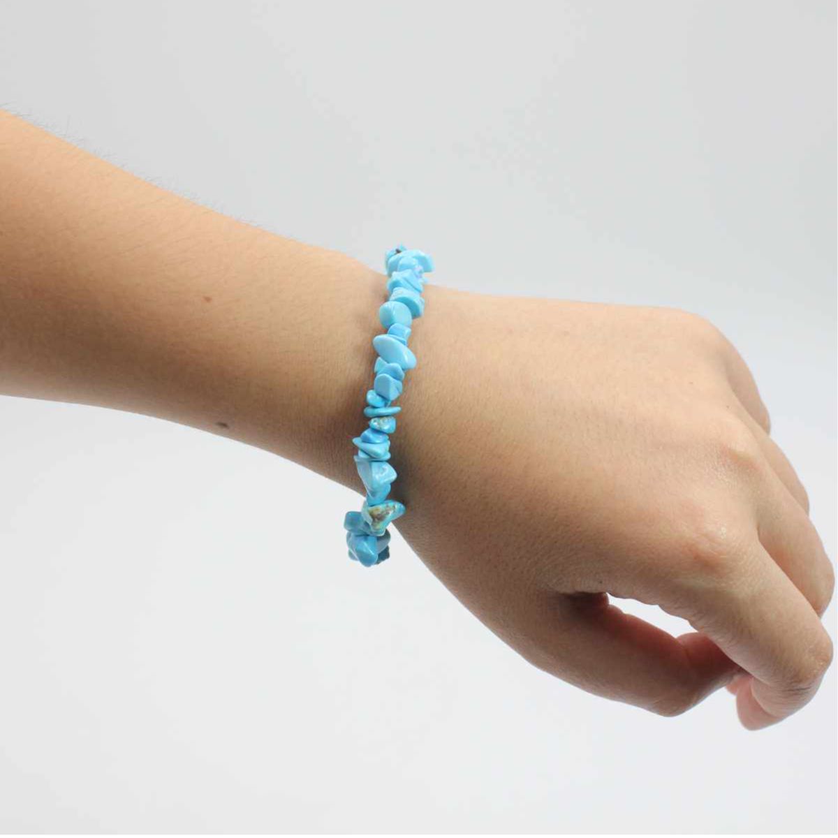 Pulseira Elástica Howlite Azul (vibrações)