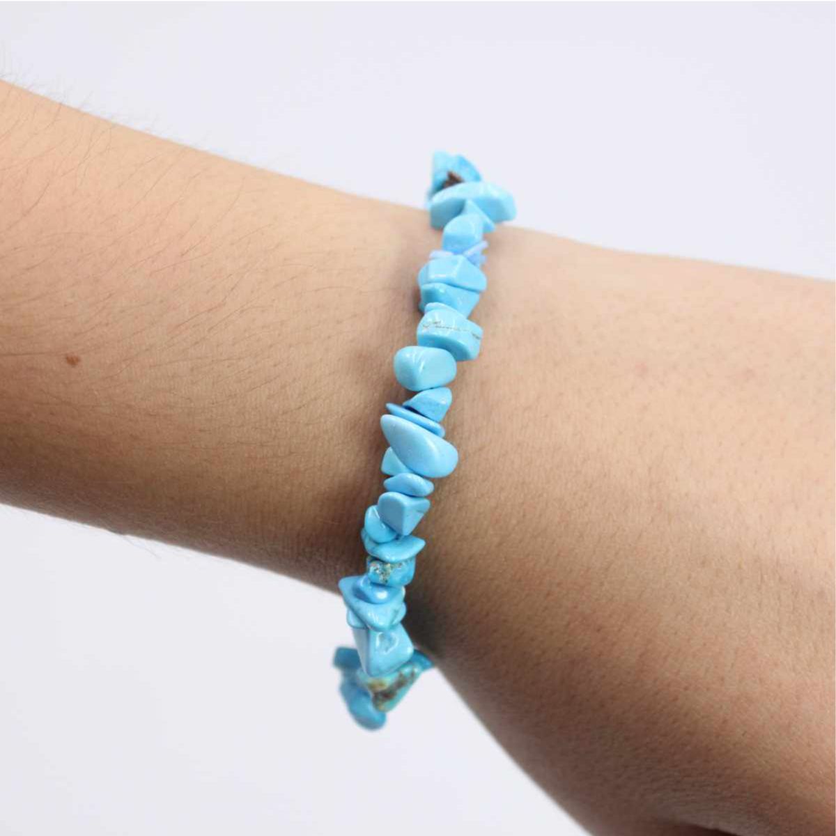 Pulseira Elástica Howlite Azul (vibrações)