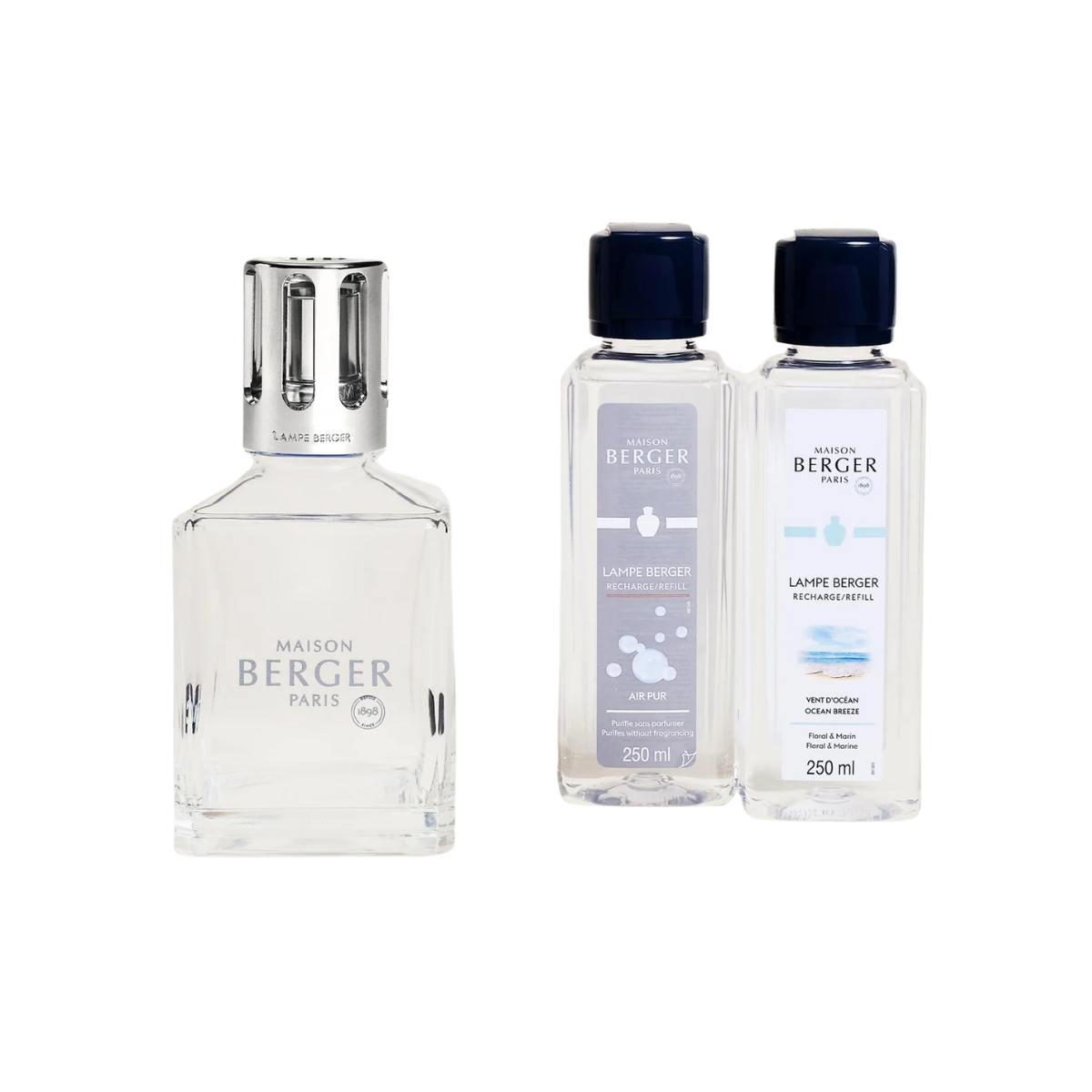Pack Lâmpada Catalítica Transparente Quadrada Maison Berger