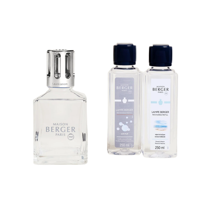 Pack Lâmpada Catalítica Transparente Quadrada Maison Berger