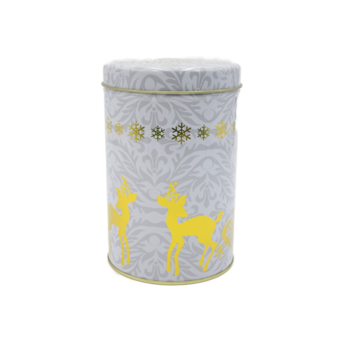 Fawn M Christmas tin