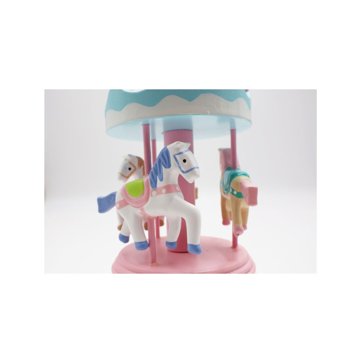 Caixa de Música Carrossel Cavalos Musicboxworld