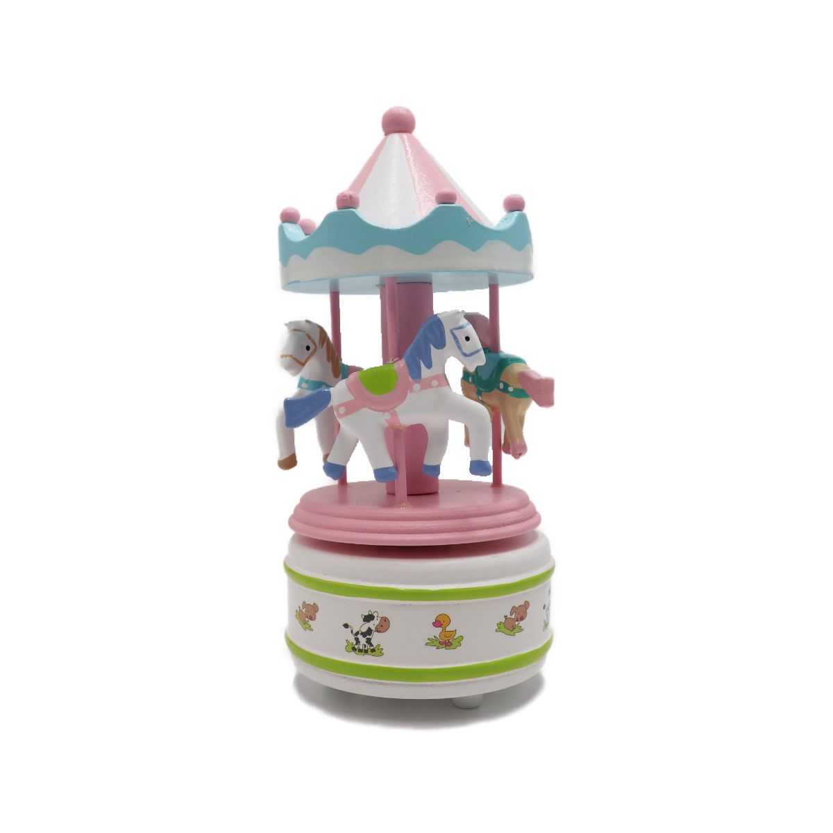 Caixa de Música Carrossel Cavalos Musicboxworld
