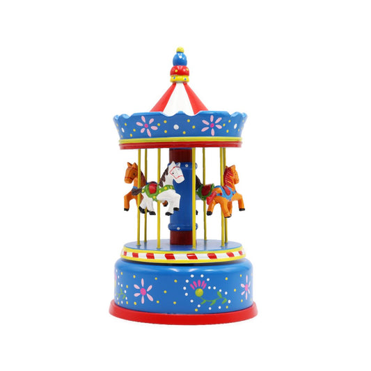 Caixa de Música Carrossel Cavalos Musicboxworld
