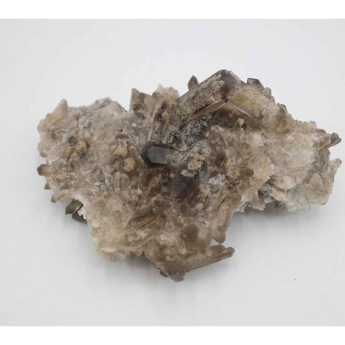 Piedra Mineral Cuarzo Ahumado Druso 15cm