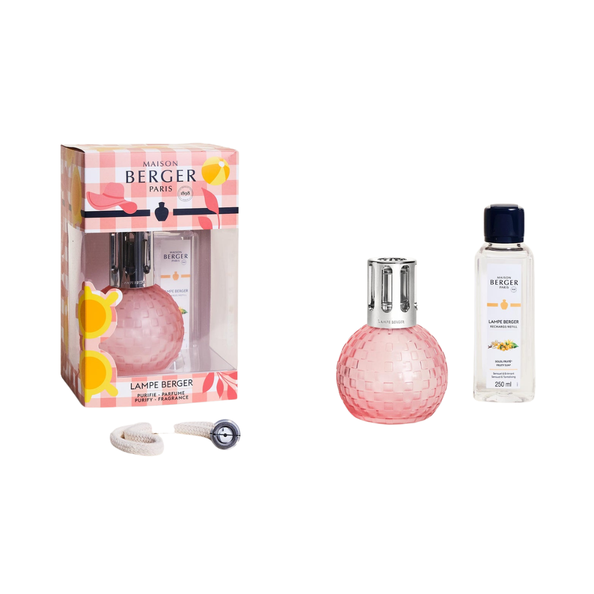 Lâmpada Catalítica Disco Rosa Pêssego Maison Berger
