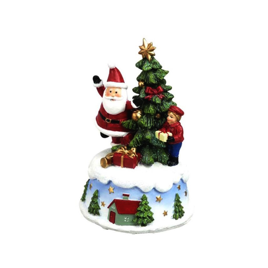 Caixa de Música Globo Pai Natal/Árvore