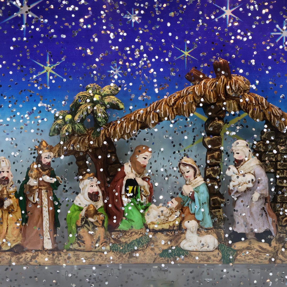 Caixa de Música Moldura com Sagrada Família