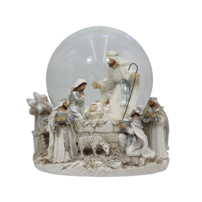 Globo de Neve com Música Sagrada Família Musicboxworld