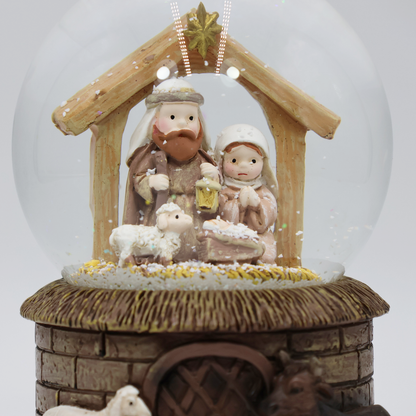 Globo de Neve com Música Sagrada Família Musicboxworld