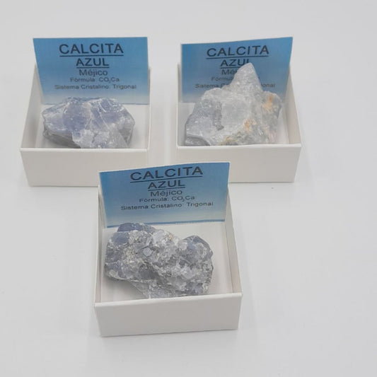 Pedra Mineral Calcite Azul