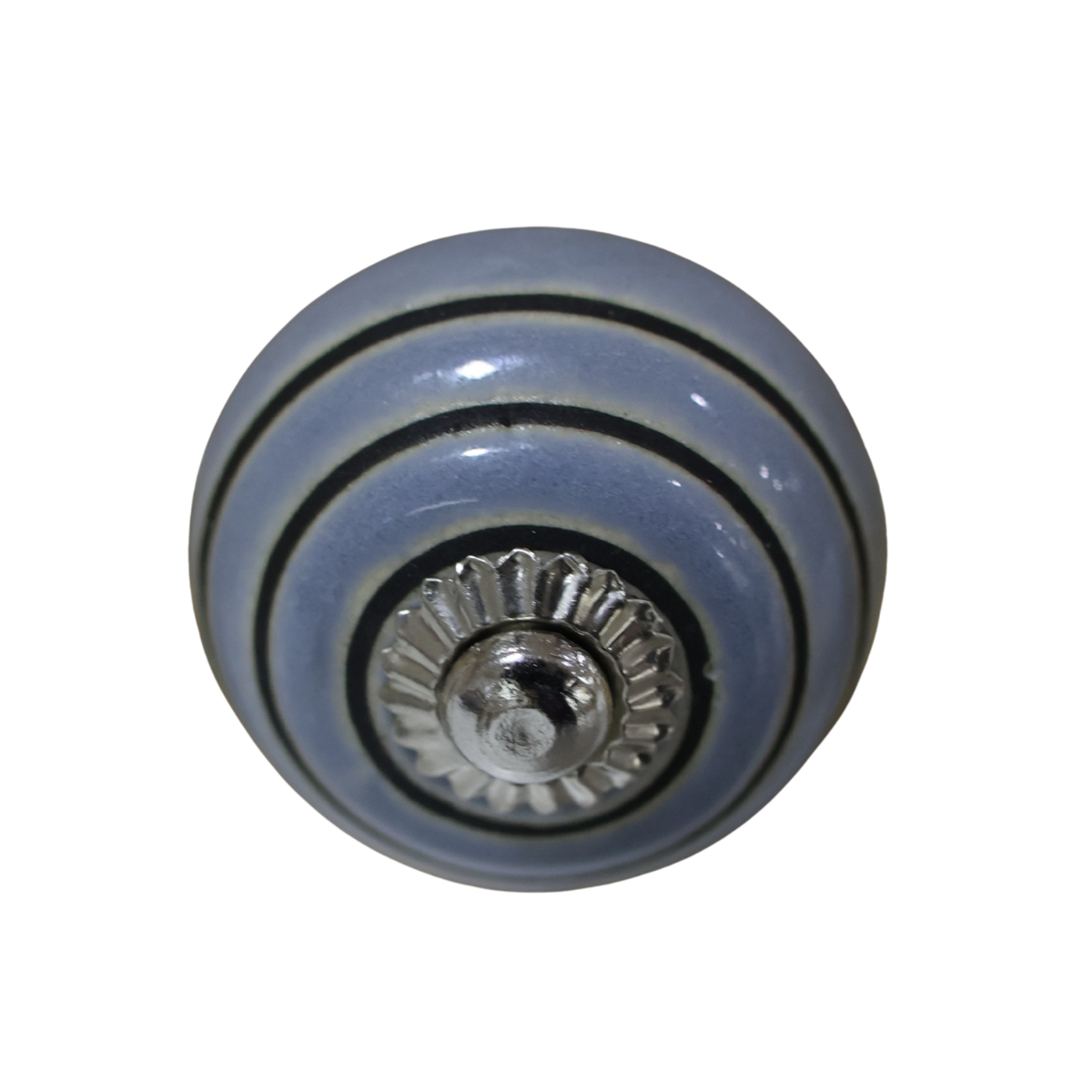 Puxador de Porta Redondo Cinzento Clayre & Eef