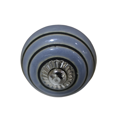 Puxador de Porta Redondo Cinzento Clayre & Eef