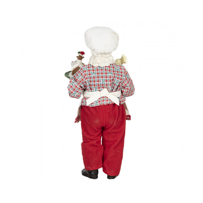 Pai Natal Bolo 28cm Clayre & Eef