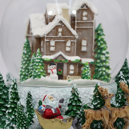 Globo de Neve com Música Cidade de Natal Musicboxworld