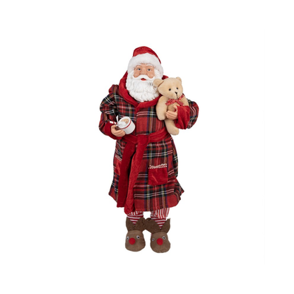 Pai Natal Robe/Urso 50cm Clayre & Eef