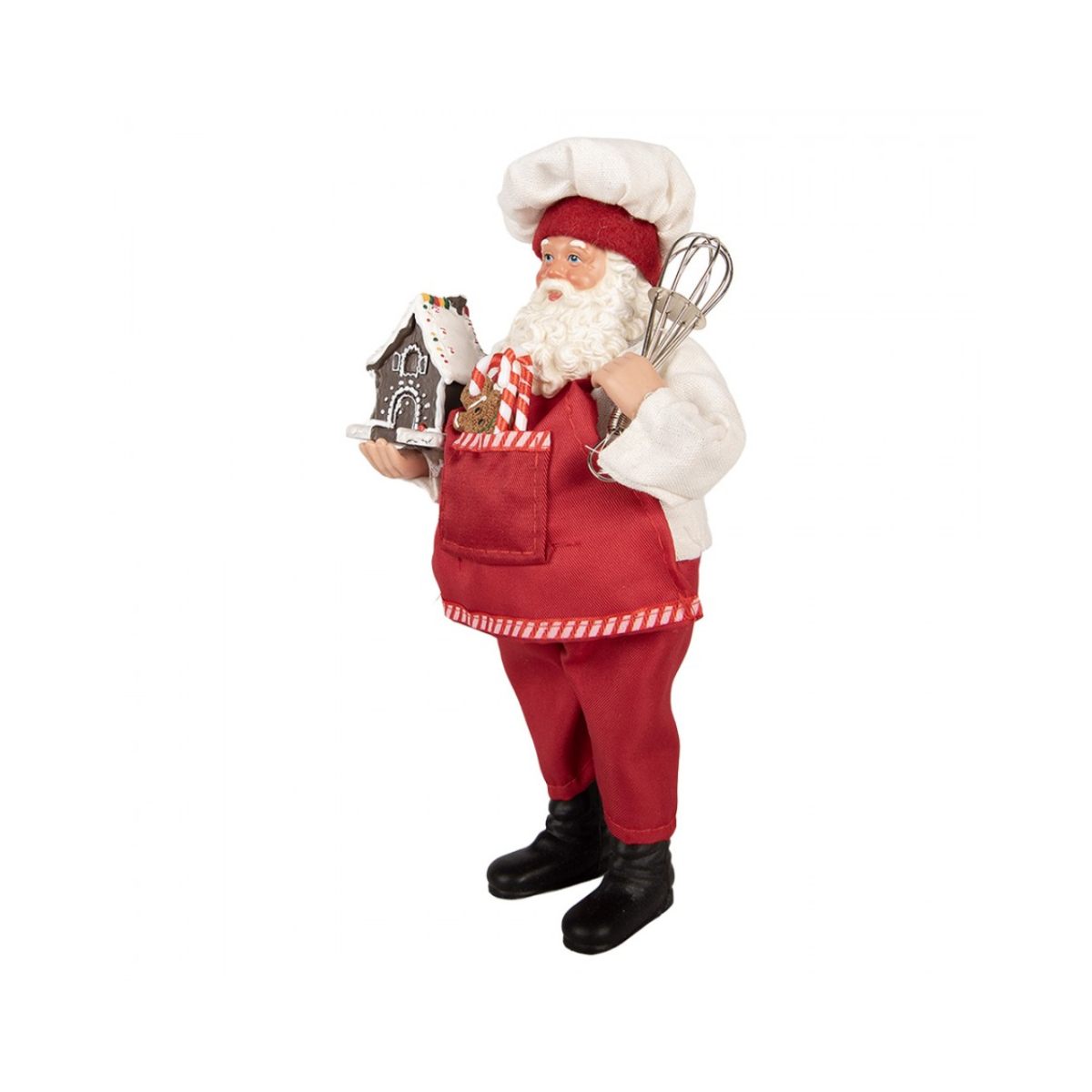 Pai Natal Casa Gengibre 26cm Clayre & Eef