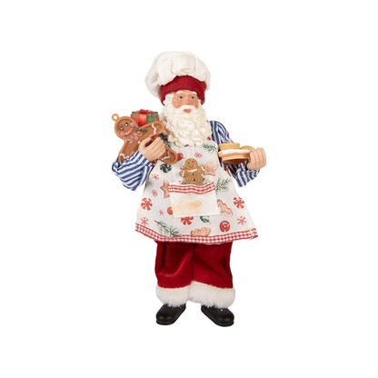 Pai Natal Boneco Gengibre 26cm Clayre & Eef
