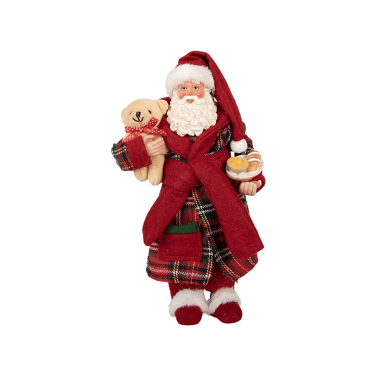 Pai Natal Robe/Urso 28cm Clayre & Eef