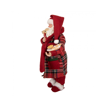 Pai Natal Robe/Urso 28cm Clayre & Eef
