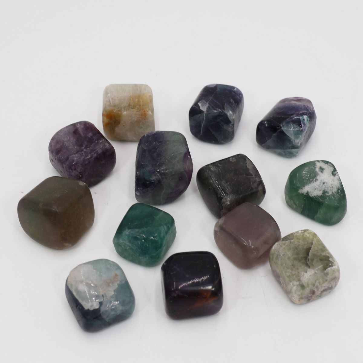 Pedra Mineral Rolada Fluorite 25g