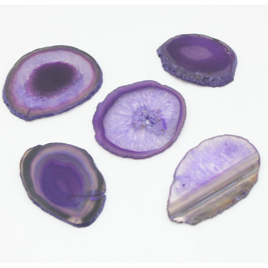 Laminated Lilac Agate Mineral Stone 5-10cm