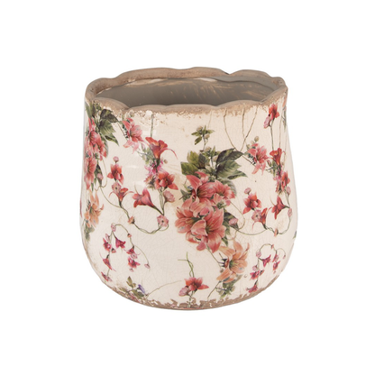 Jarrón de cara de plata