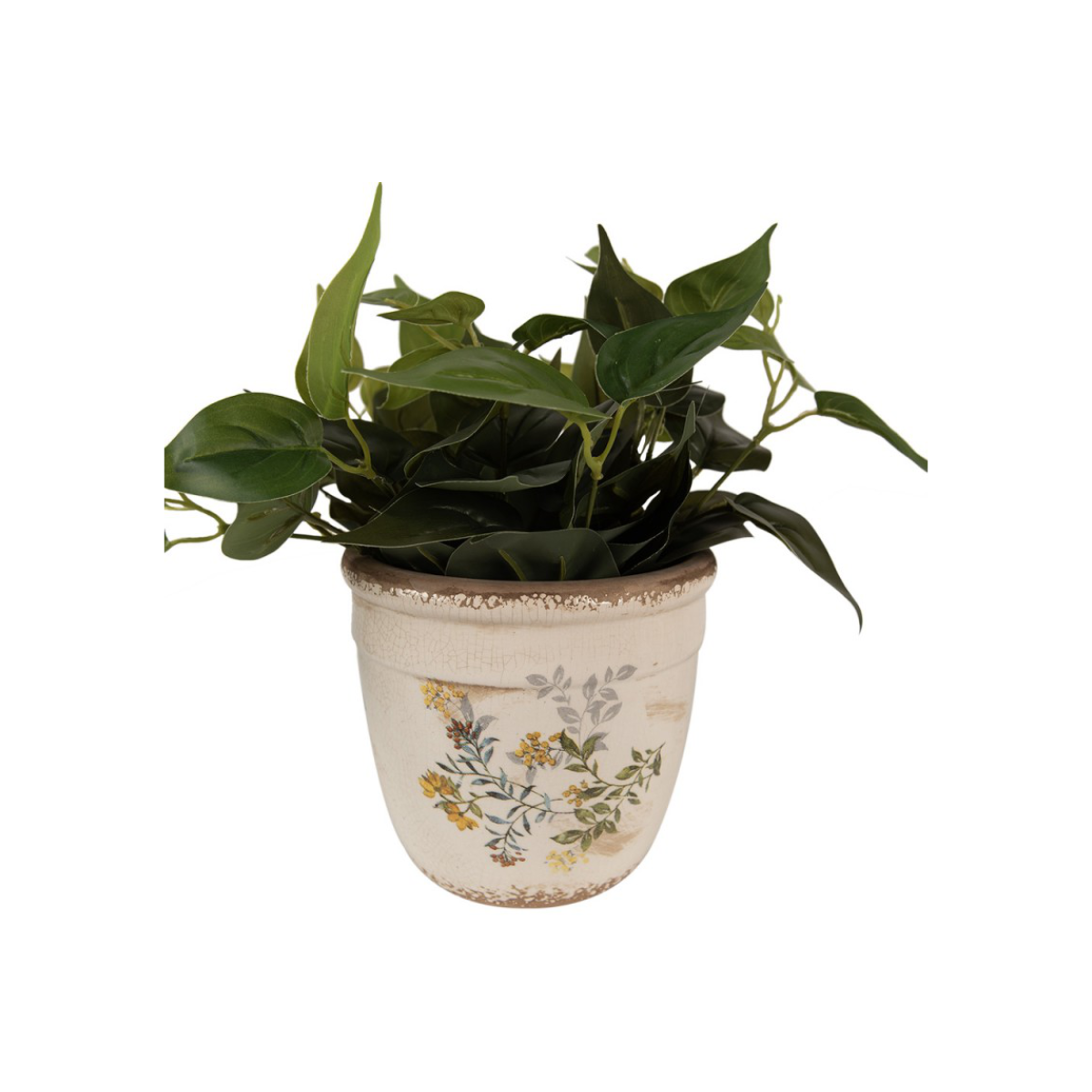 Jarrón de cara de plata