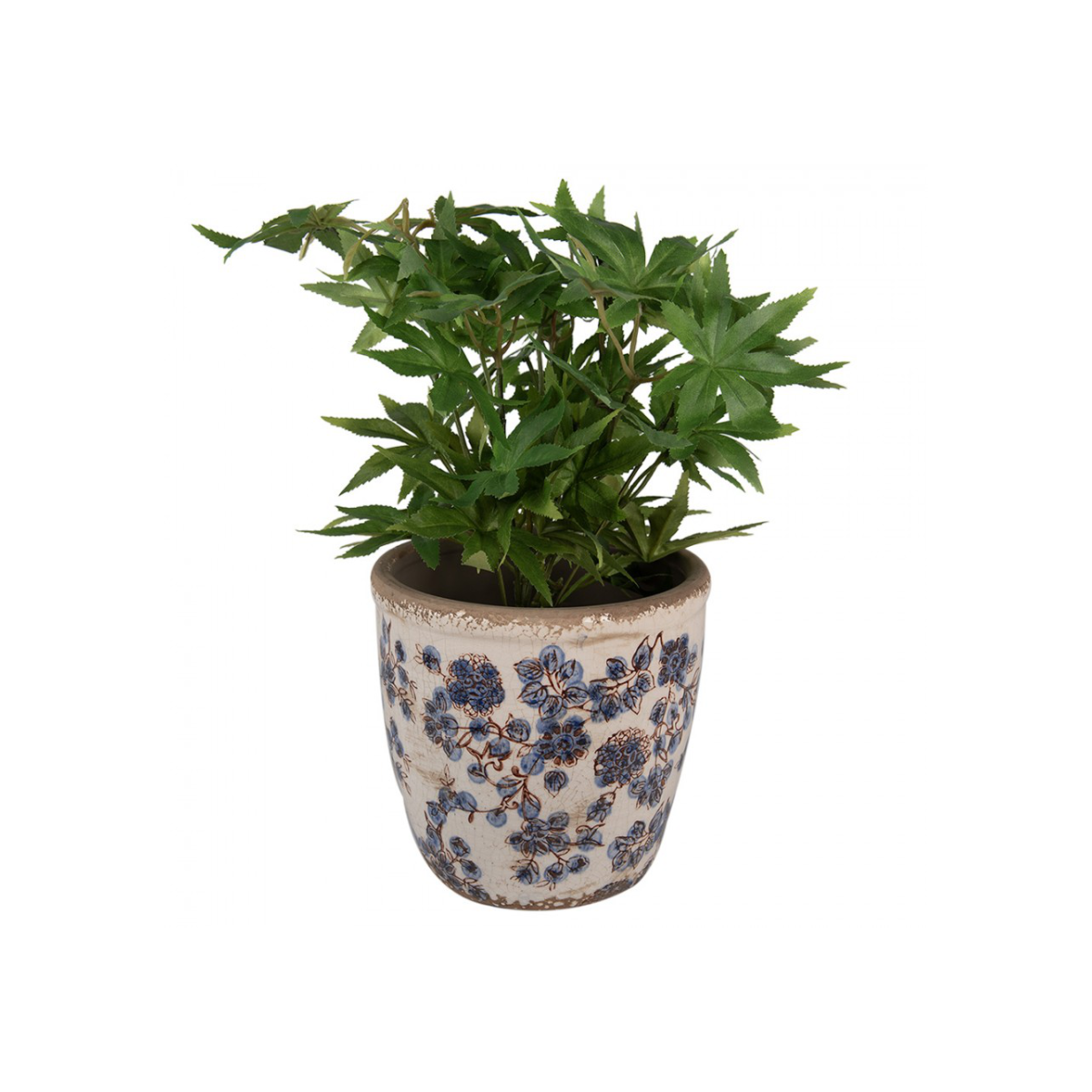 Jarrón de cara de plata