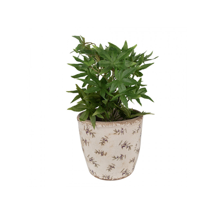 Jarrón de cara de plata