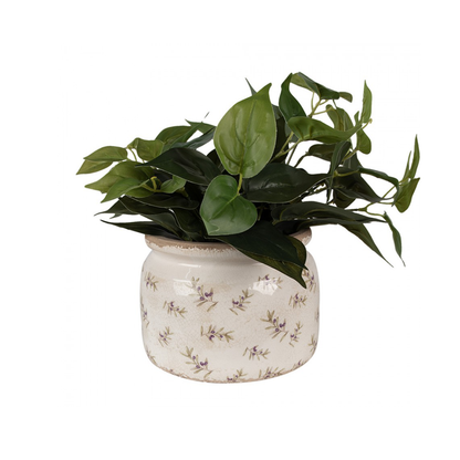 Jarrón de cara de plata