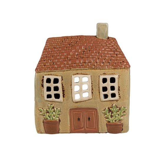 Porta-Vela Casa Verde/Laranja Clayre & Eef