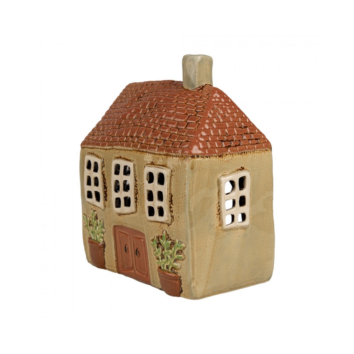 Porta-Vela Casa Verde/Laranja Clayre & Eef