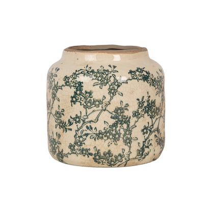 Jarrón de cara de plata