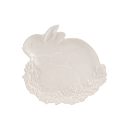 Prato com Coelhos 19cm