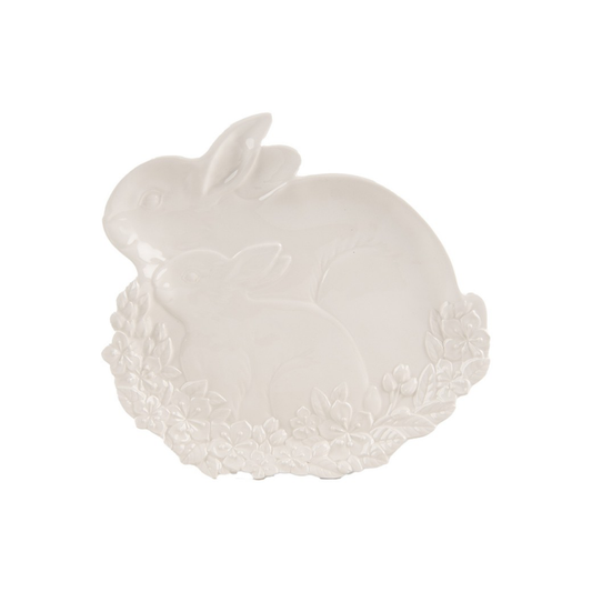 Prato com Coelhos 19cm