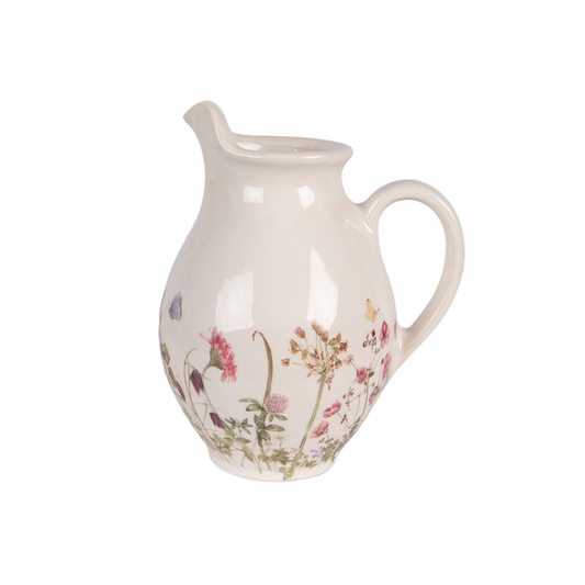 Jarra Cerâmica Flores