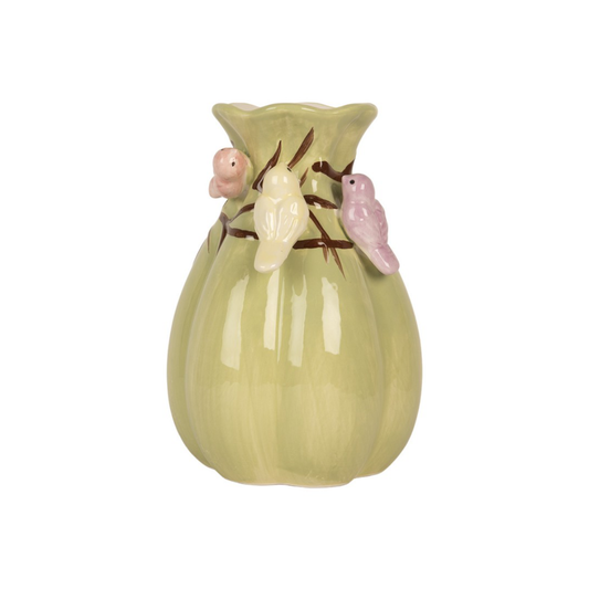 Jarra Cerâmica com Pássaros