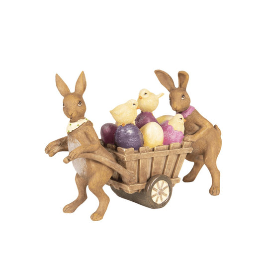 Figura Carro com Coelhos