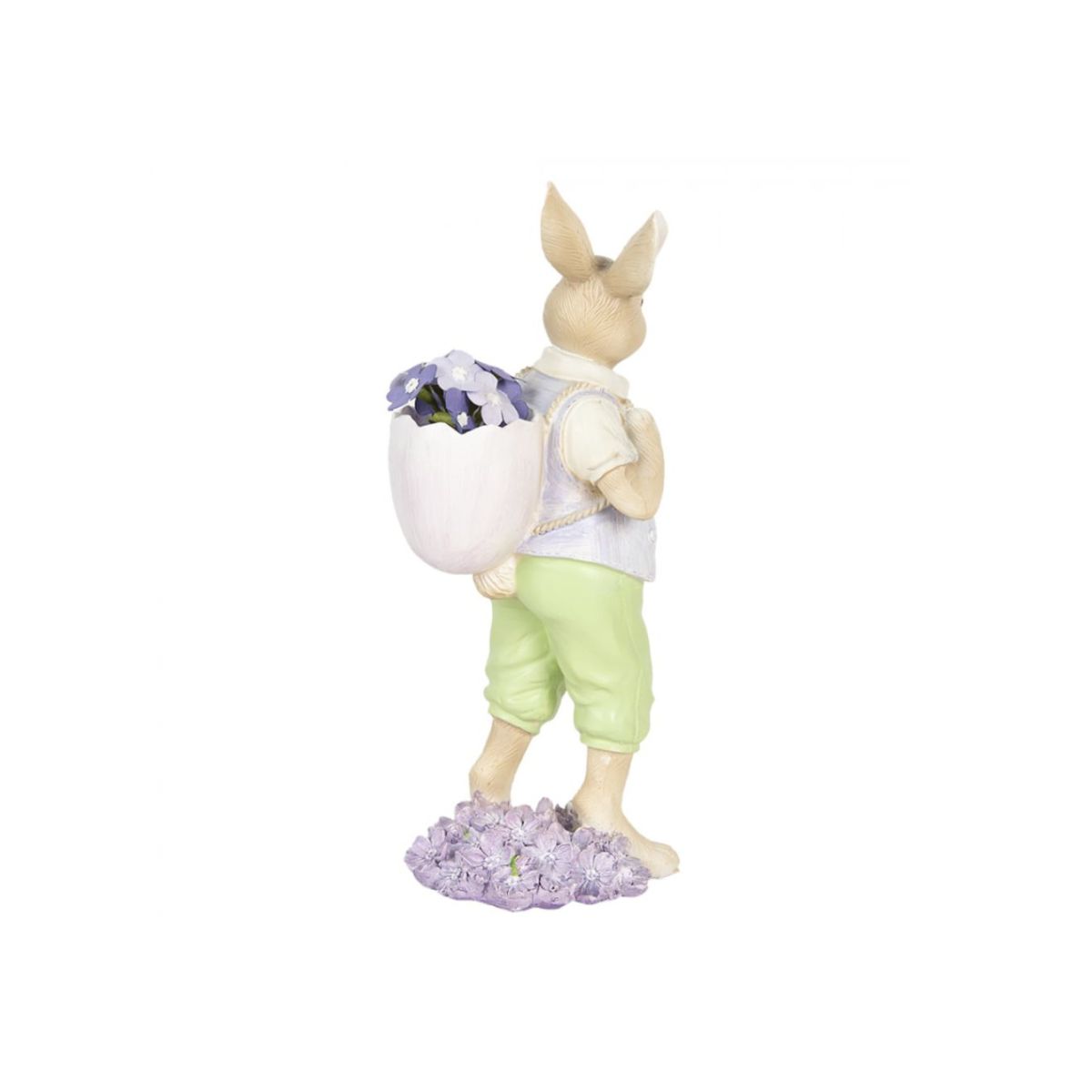 Figura Coelho com Flores