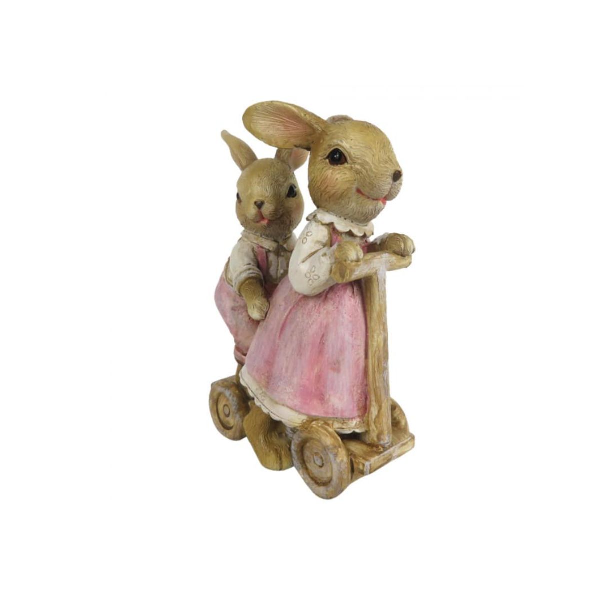 Figura Coelhos com Trotinete