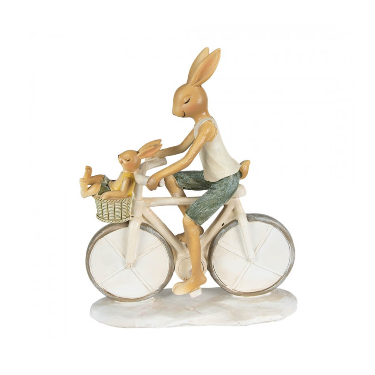 Figura Coelhos na Bicicleta