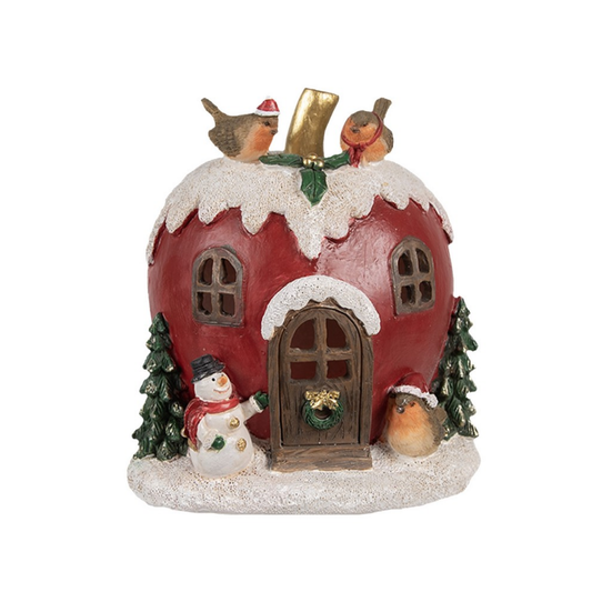 Casa Decorativa Natal Led com Maçã Clayre & Eef
